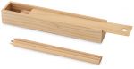 Zestaw 12 kredek w drewnianym etui - 100 szt. z nadrukiem