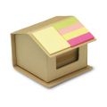 Kartonowe pudełko w kształcie domu RECYCLOPAD - 50 szt. z nadrukiem MO7304
