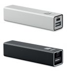 Aluminiowy powerbank 2600 mAh POWERALUC - 50 szt. z grawerem MO2374