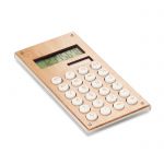 Bambusowy 8-cyfrowy kalkulator CALCUBAM - 50 szt. z grawerem MO6215