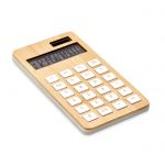 Bambusowy, 12- cyfrowy kalkulator CALCUBIM - 25 szt. z grawerem MO6216