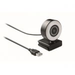 Kamera internetowa z lampą LAGANI - 10 szt. z nadrukiem
